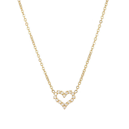 Diamanté Love Heart Necklace